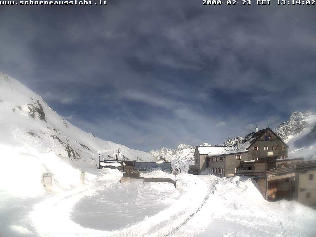 Archiv Foto Webcam Schnalstal: Schöne Aussicht-Hütte
