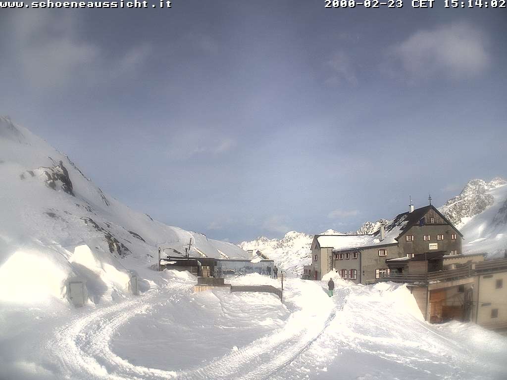 Archiv Foto Webcam Schnalstal: Schöne Aussicht-Hütte