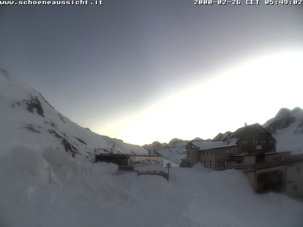 Archived image Webcam Schnalstal: Hut "Schöne Aussicht"