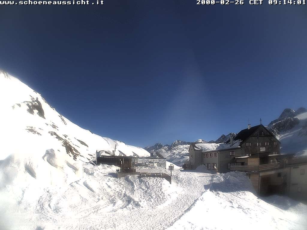 Archived image Webcam Schnalstal: Hut "Schöne Aussicht"