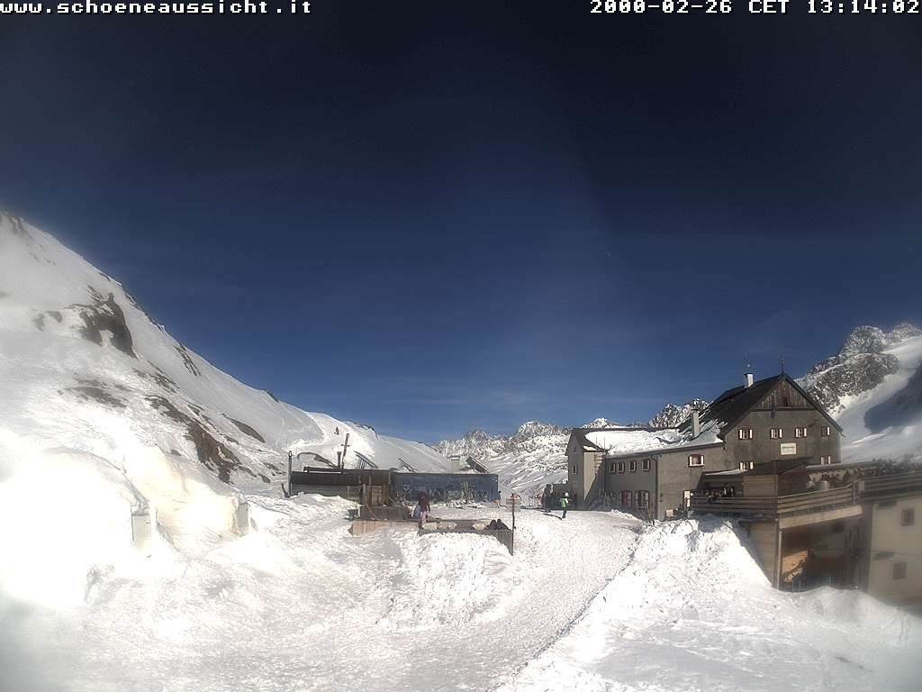 Archived image Webcam Schnalstal: Hut "Schöne Aussicht"