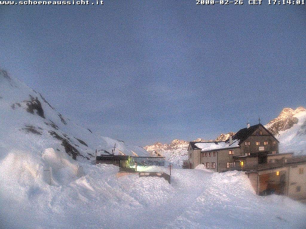 Archived image Webcam Schnalstal: Hut "Schöne Aussicht"