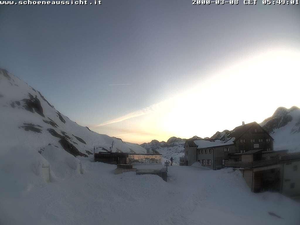 Archiv Foto Webcam Schnalstal: Schöne Aussicht-Hütte