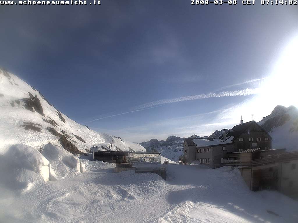 Archiv Foto Webcam Schnalstal: Schöne Aussicht-Hütte