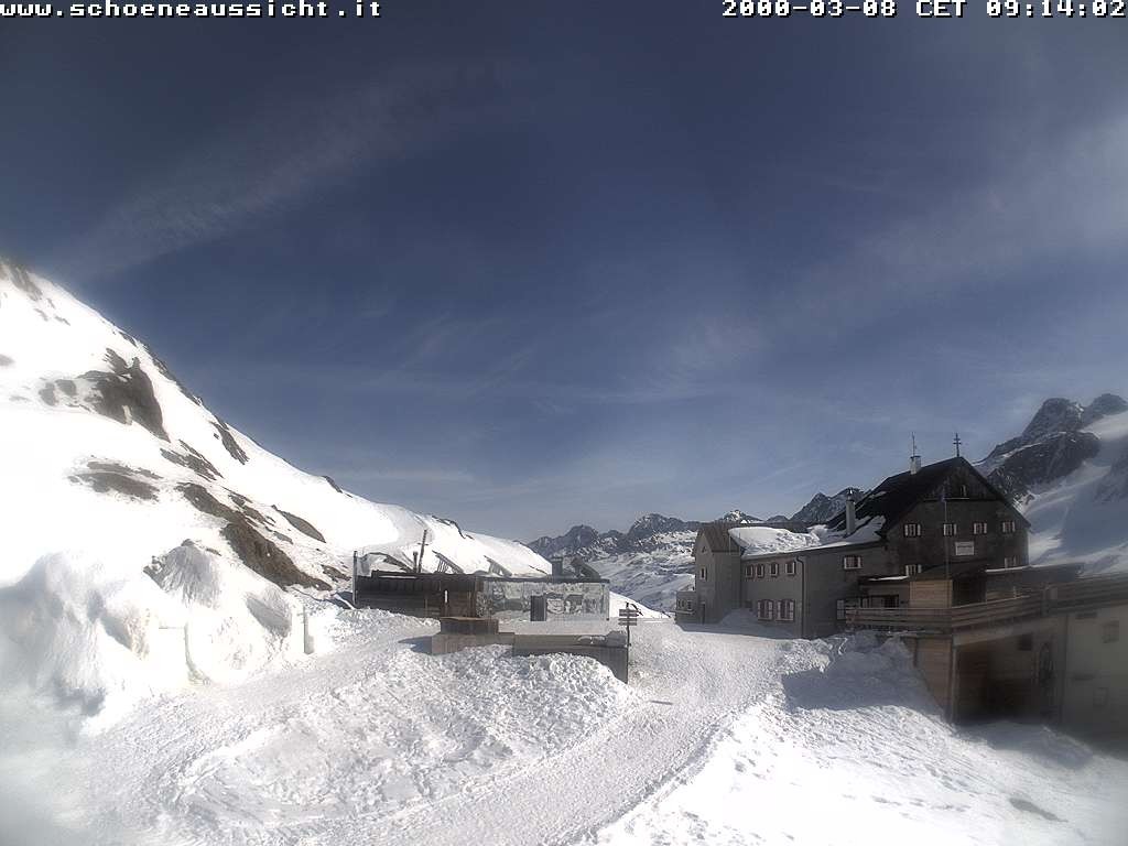 Archiv Foto Webcam Schnalstal: Schöne Aussicht-Hütte
