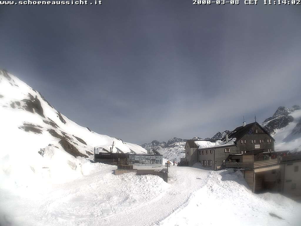 Archiv Foto Webcam Schnalstal: Schöne Aussicht-Hütte