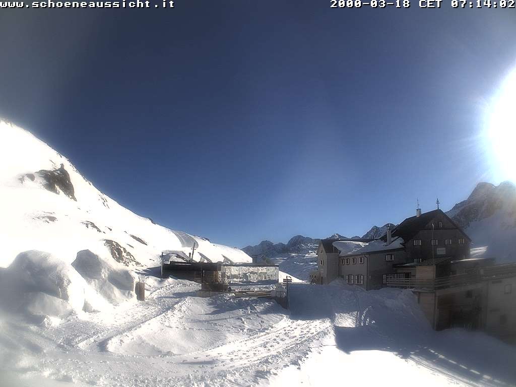 Archiv Foto Webcam Schnalstal: Schöne Aussicht-Hütte