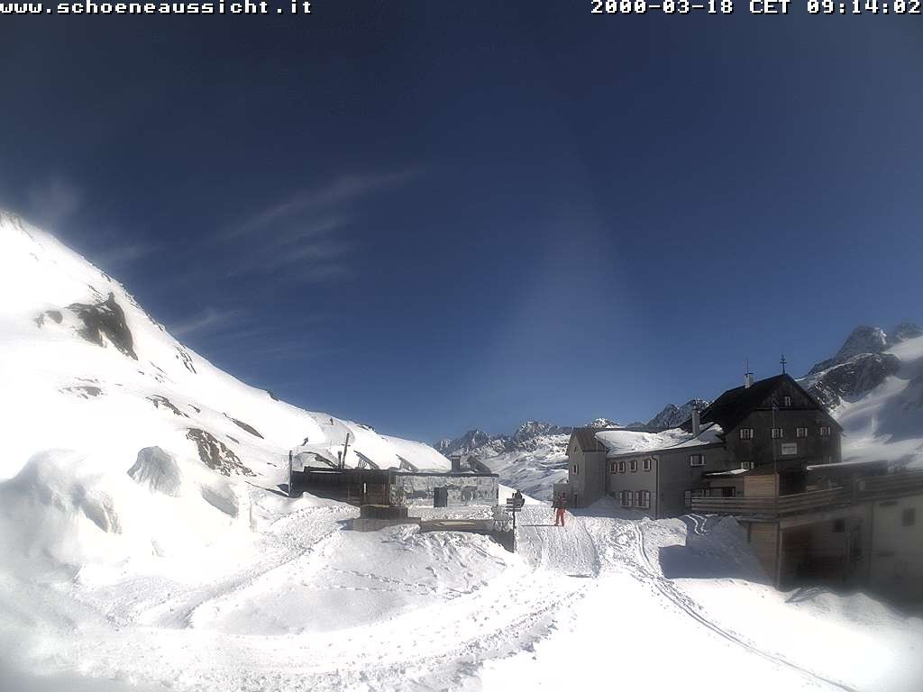 Archiv Foto Webcam Schnalstal: Schöne Aussicht-Hütte