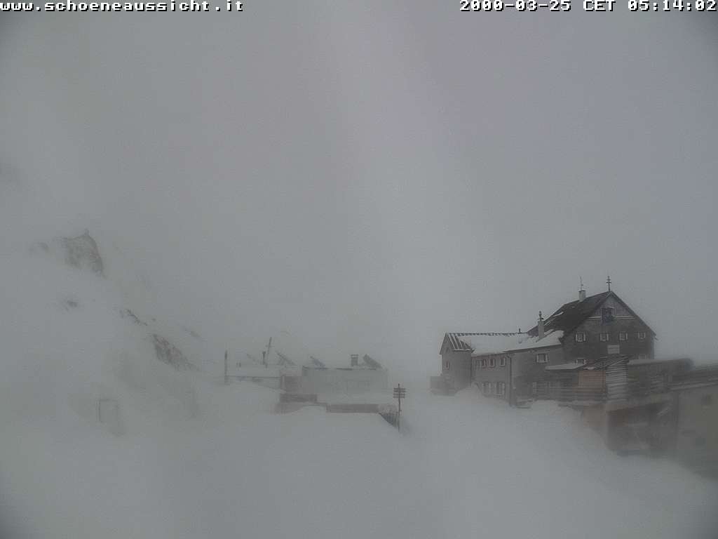 Archived image Webcam Schnalstal: Hut "Schöne Aussicht"