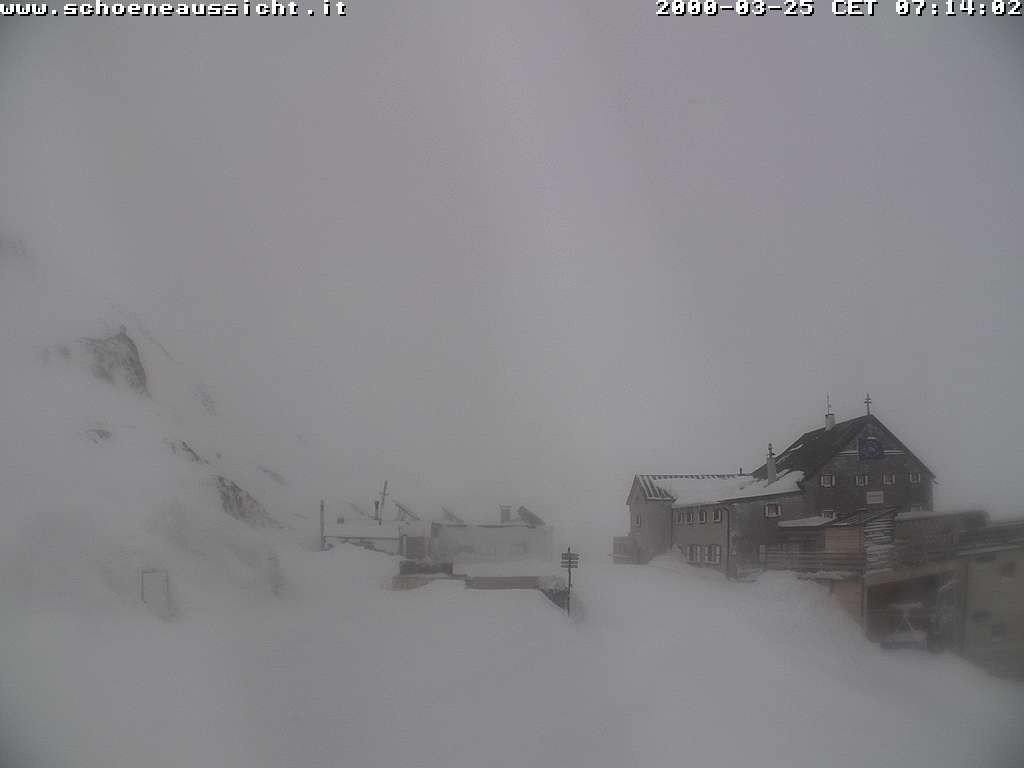 Archived image Webcam Schnalstal: Hut "Schöne Aussicht"