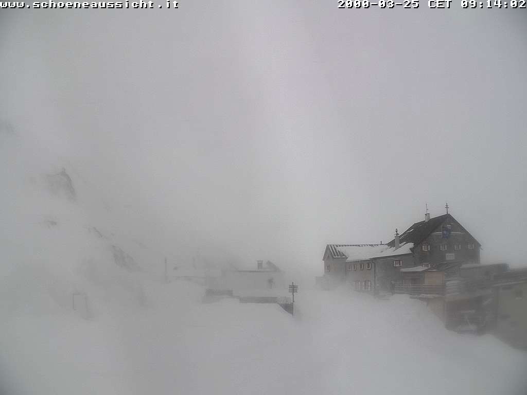 Archived image Webcam Schnalstal: Hut "Schöne Aussicht"