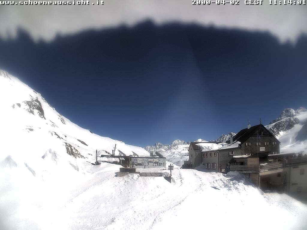 Archiv Foto Webcam Schnalstal: Schöne Aussicht-Hütte