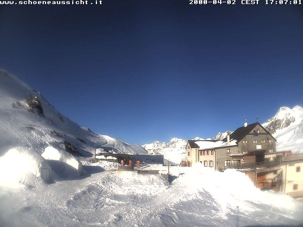Archiv Foto Webcam Schnalstal: Schöne Aussicht-Hütte