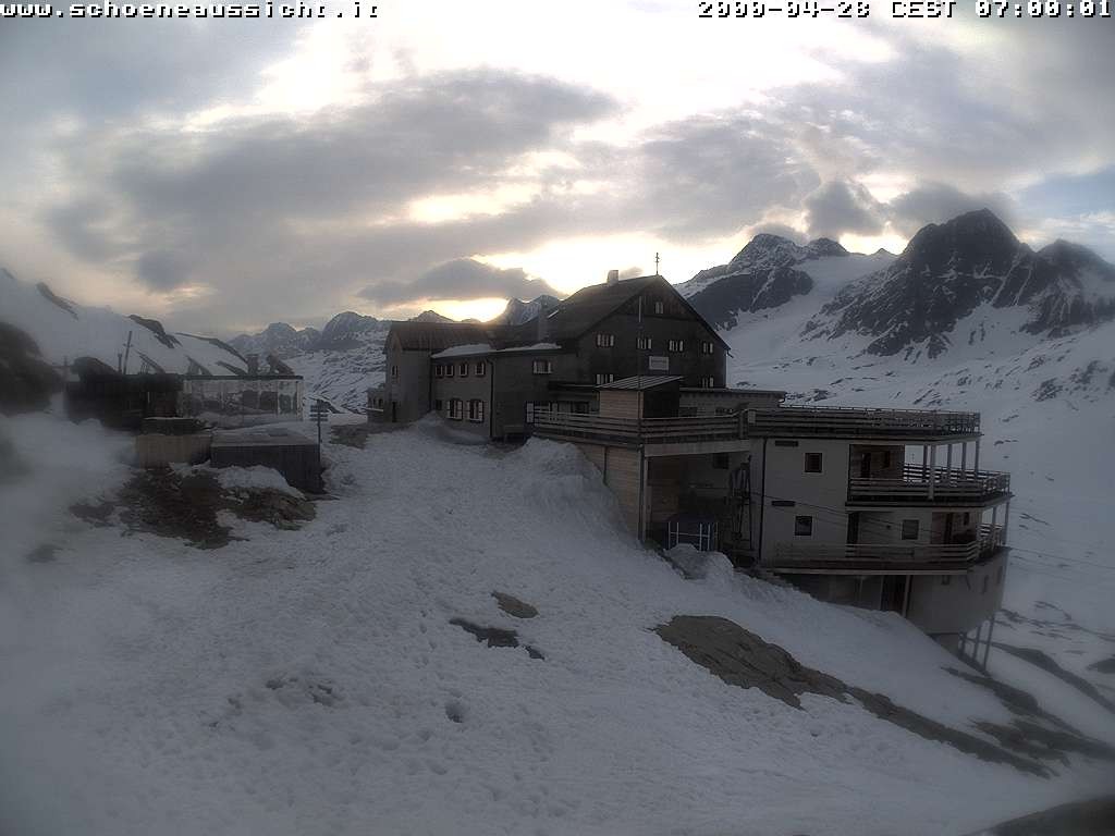 Archiv Foto Webcam Schnalstal: Schöne Aussicht-Hütte