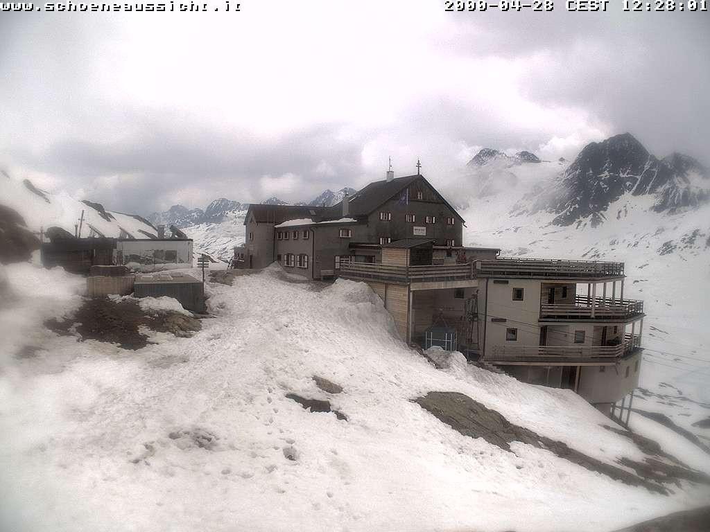Archiv Foto Webcam Schnalstal: Schöne Aussicht-Hütte