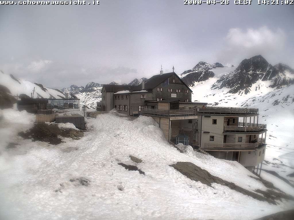 Archiv Foto Webcam Schnalstal: Schöne Aussicht-Hütte