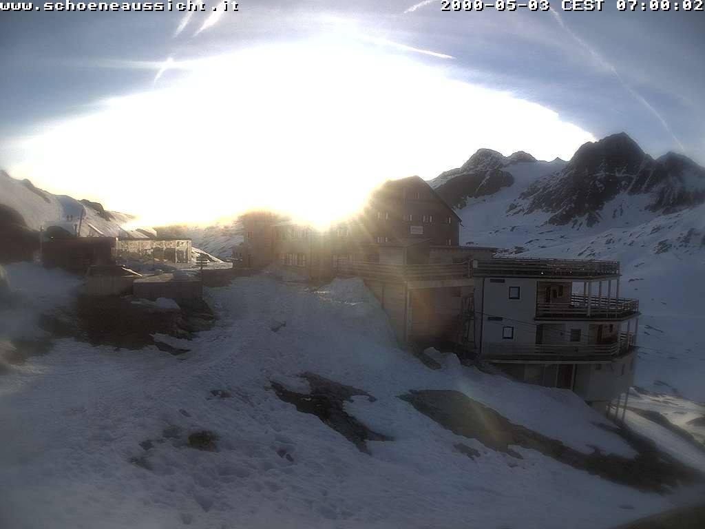 Archiv Foto Webcam Schnalstal: Schöne Aussicht-Hütte