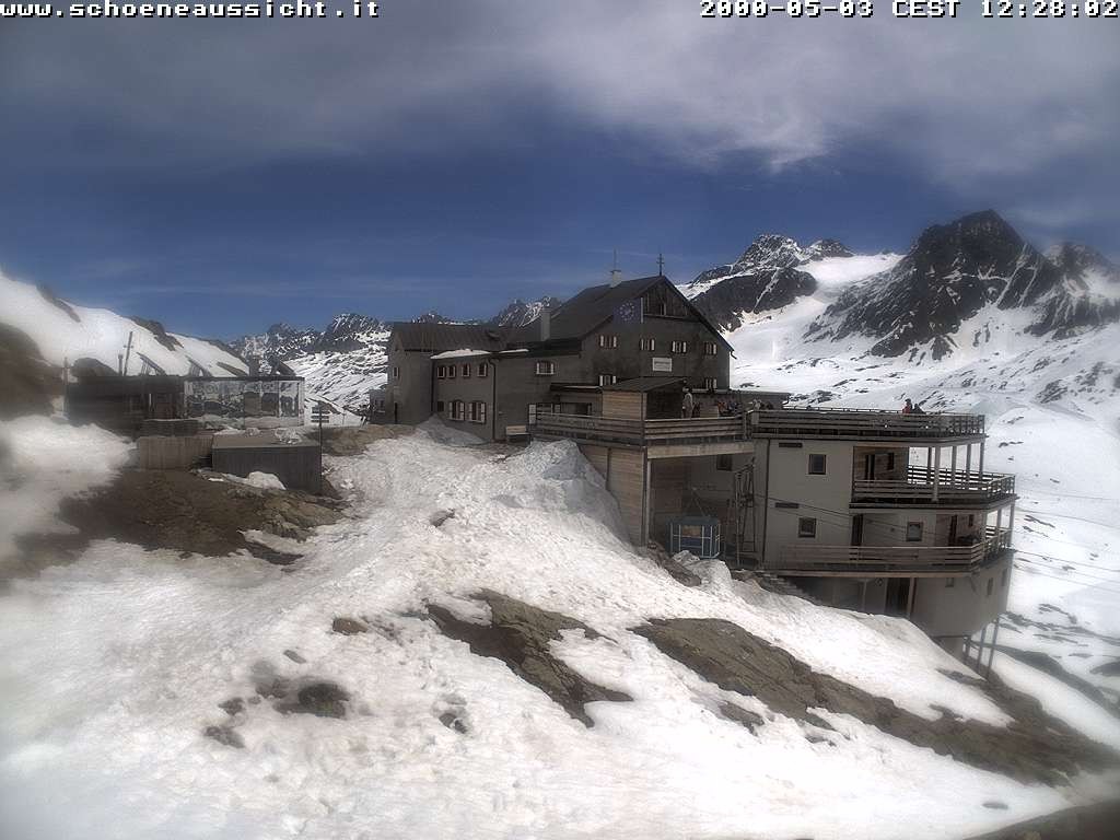 Archiv Foto Webcam Schnalstal: Schöne Aussicht-Hütte