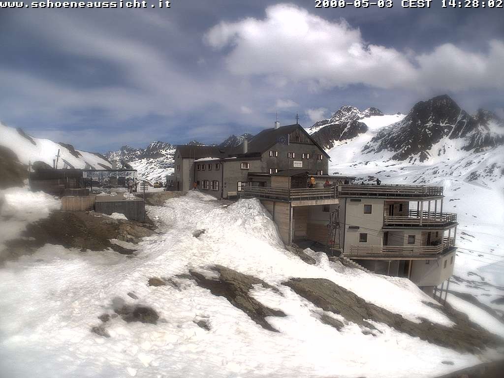 Archiv Foto Webcam Schnalstal: Schöne Aussicht-Hütte