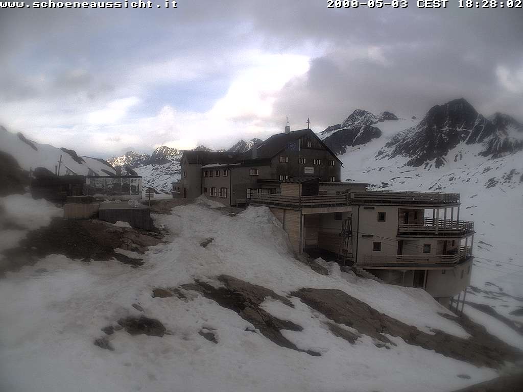 Archiv Foto Webcam Schnalstal: Schöne Aussicht-Hütte