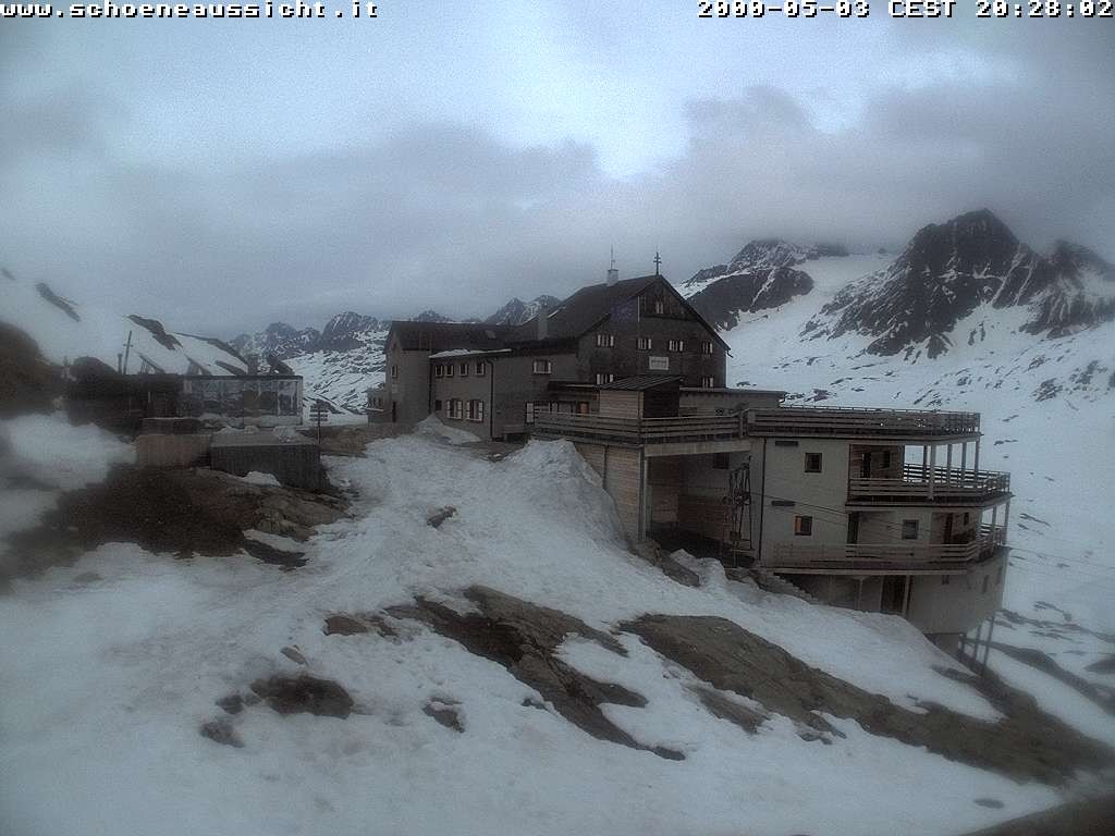 Archived image Webcam Schnalstal: Hut "Schöne Aussicht"