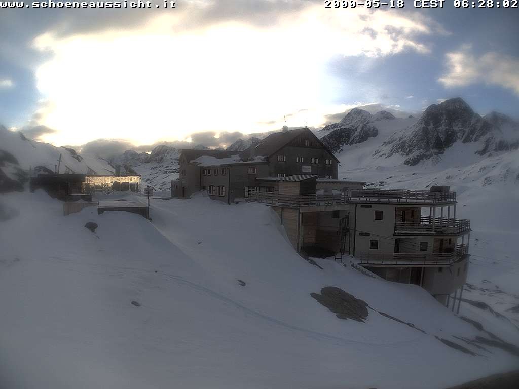 Archiv Foto Webcam Schnalstal: Schöne Aussicht-Hütte