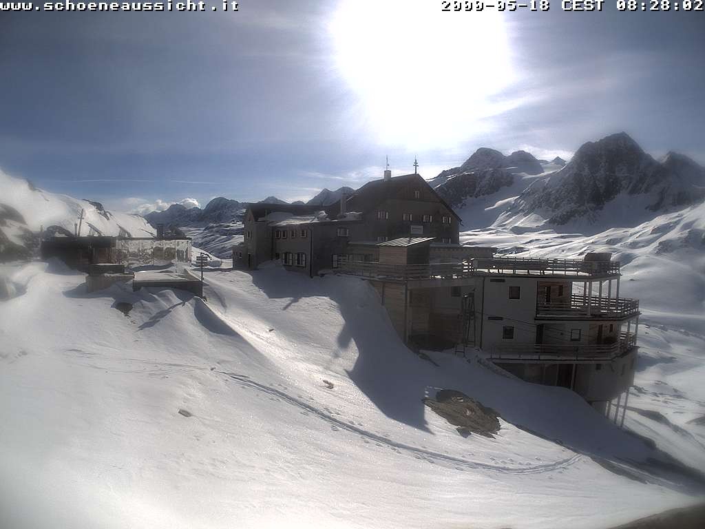 Archiv Foto Webcam Schnalstal: Schöne Aussicht-Hütte