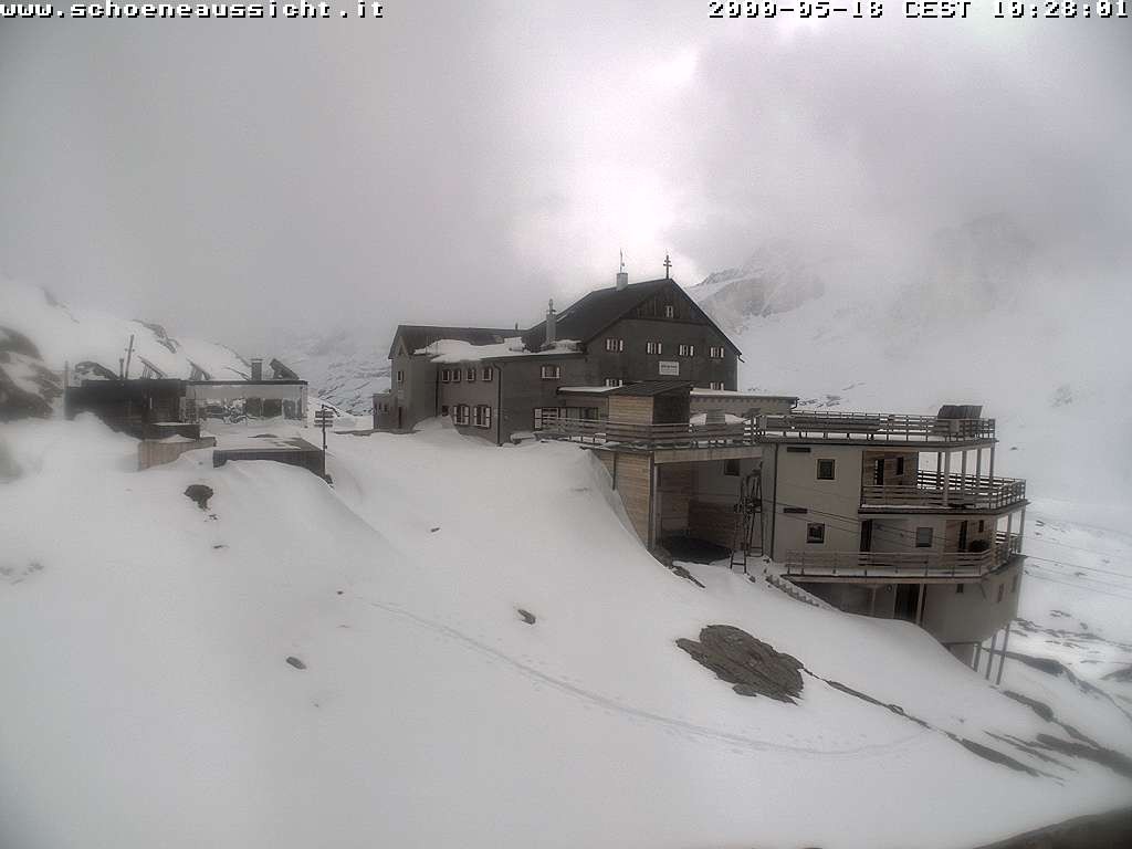 Archiv Foto Webcam Schnalstal: Schöne Aussicht-Hütte