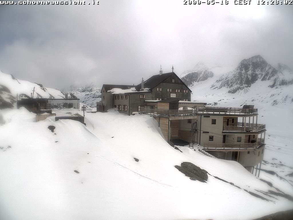 Archiv Foto Webcam Schnalstal: Schöne Aussicht-Hütte