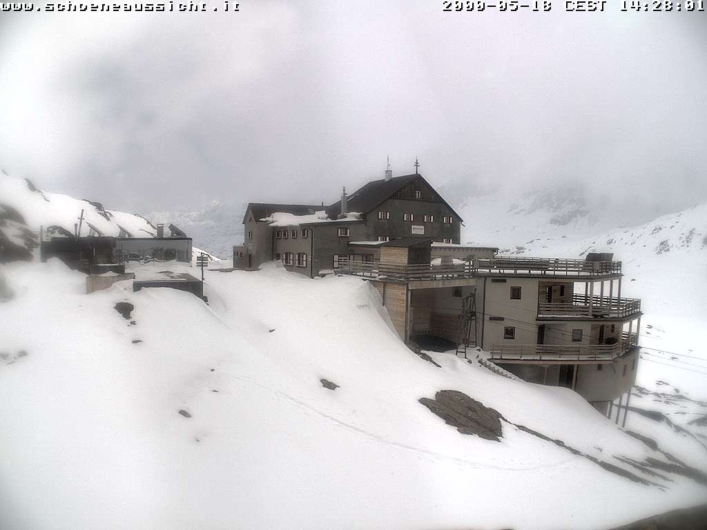 Archiv Foto Webcam Schnalstal: Schöne Aussicht-Hütte