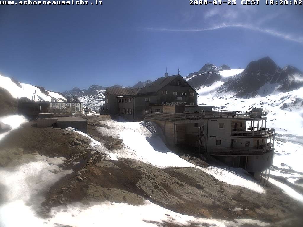 Archived image Webcam Schnalstal: Hut "Schöne Aussicht"