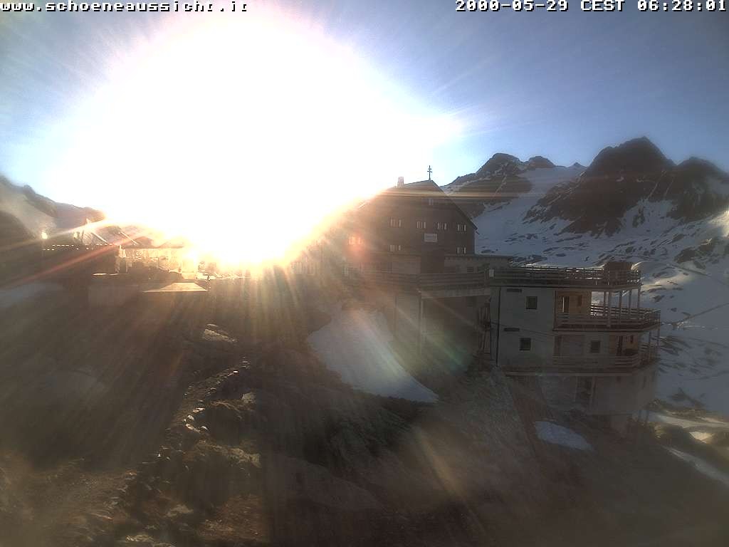 Archiv Foto Webcam Schnalstal: Schöne Aussicht-Hütte