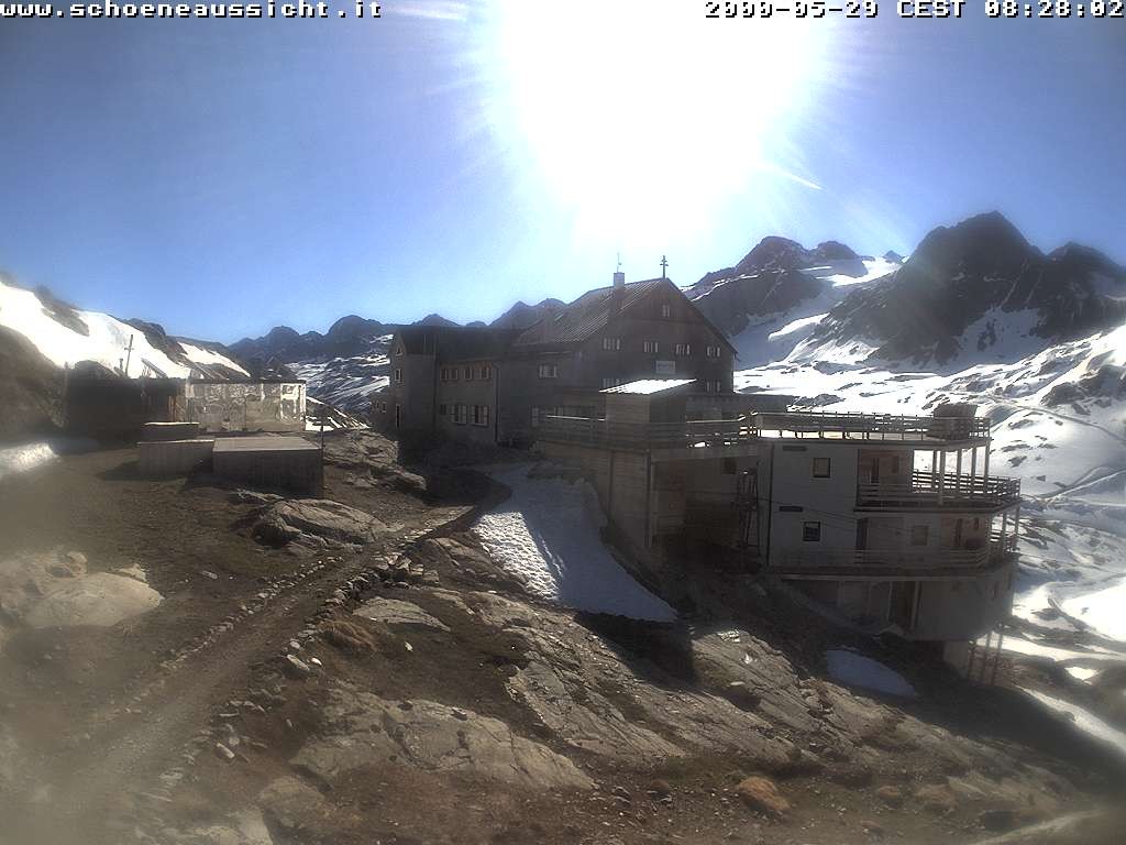 Archiv Foto Webcam Schnalstal: Schöne Aussicht-Hütte