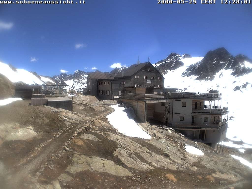 Archiv Foto Webcam Schnalstal: Schöne Aussicht-Hütte