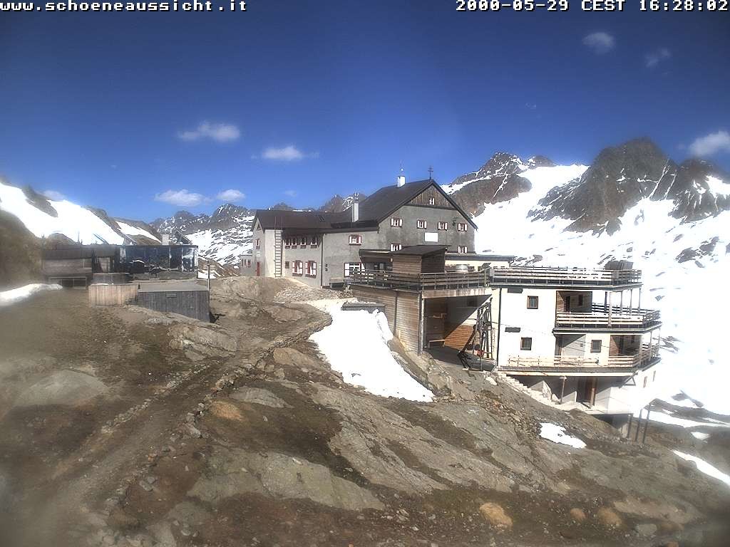 Archiv Foto Webcam Schnalstal: Schöne Aussicht-Hütte