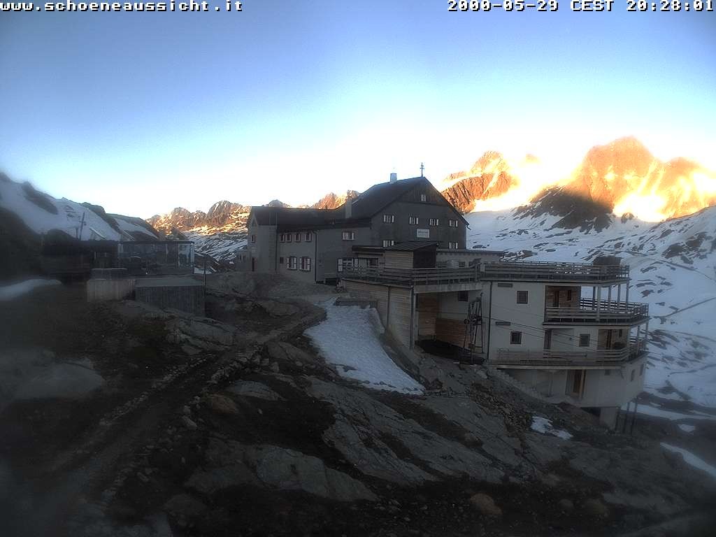 Archiv Foto Webcam Schnalstal: Schöne Aussicht-Hütte