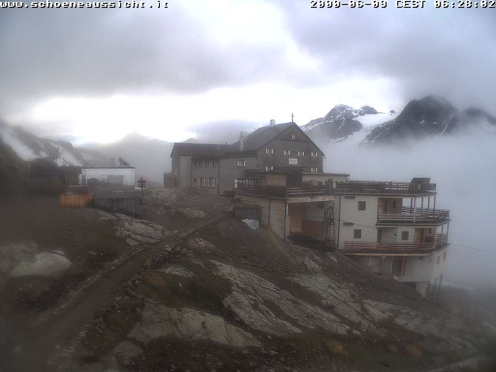 Archiv Foto Webcam Schnalstal: Schöne Aussicht-Hütte