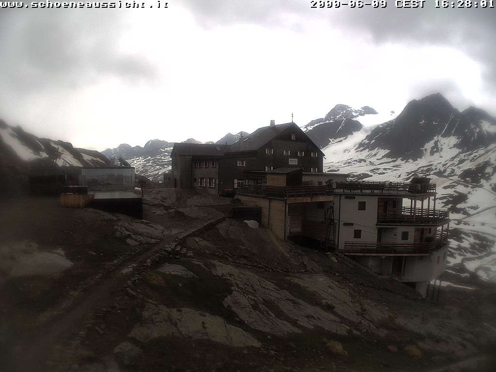 Archiv Foto Webcam Schnalstal: Schöne Aussicht-Hütte