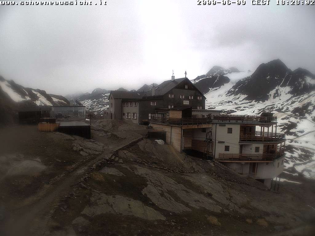Archiv Foto Webcam Schnalstal: Schöne Aussicht-Hütte