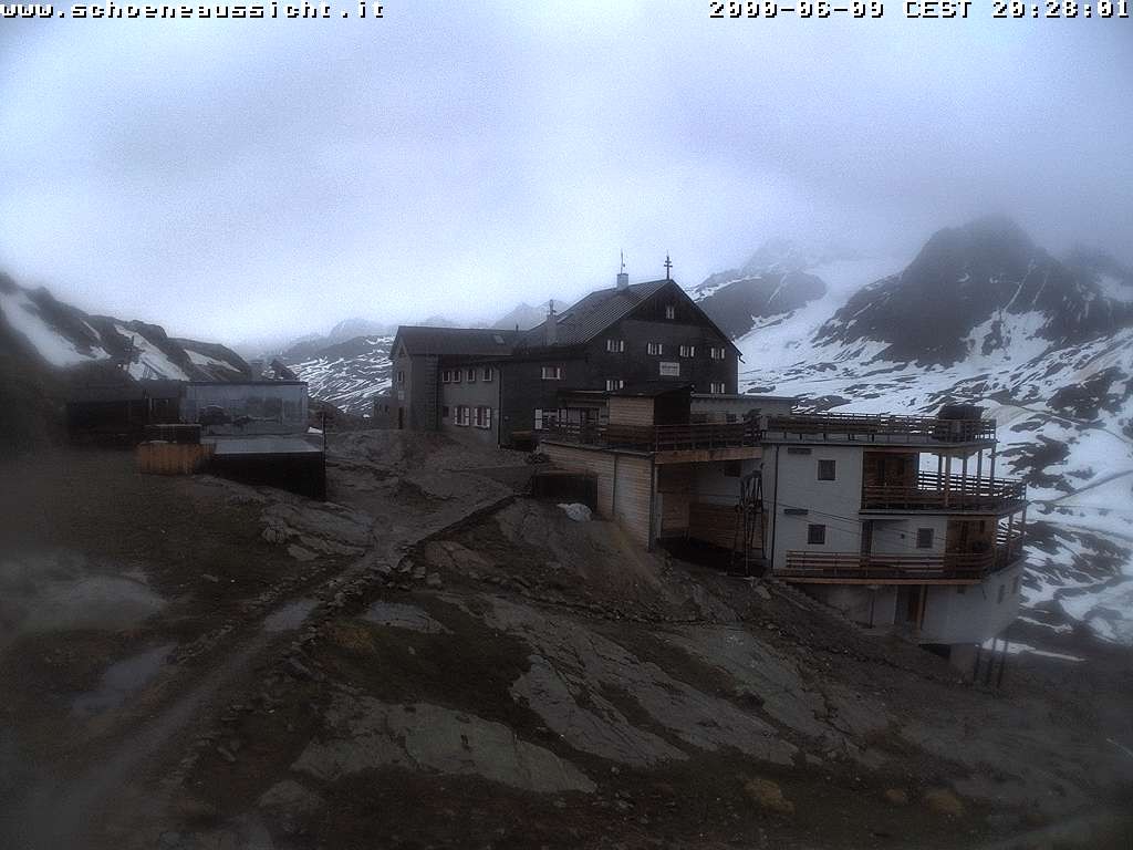 Archiv Foto Webcam Schnalstal: Schöne Aussicht-Hütte