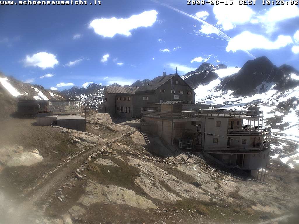 Archived image Webcam Schnalstal: Hut "Schöne Aussicht"