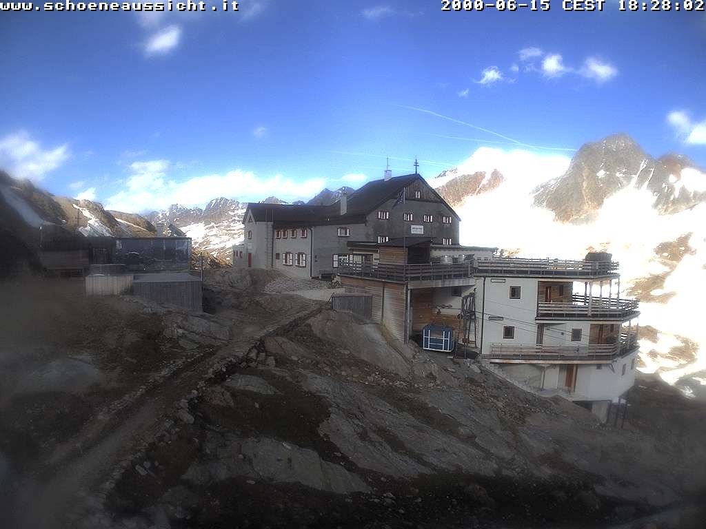 Archived image Webcam Schnalstal: Hut "Schöne Aussicht"