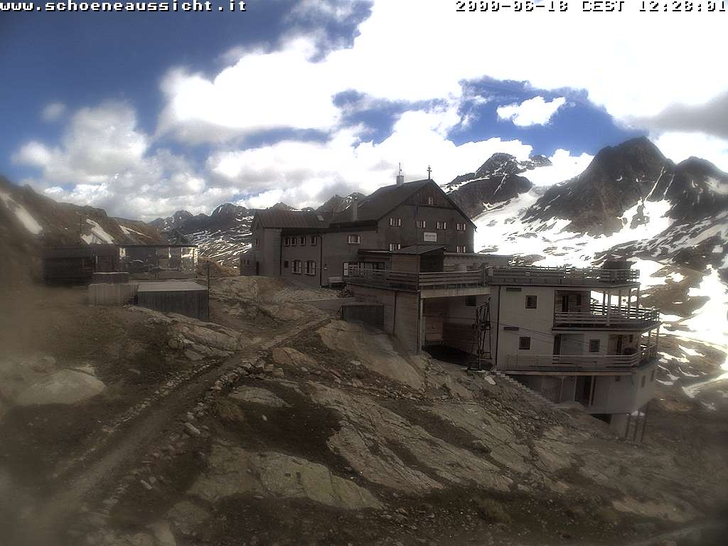 Archiv Foto Webcam Schnalstal: Schöne Aussicht-Hütte