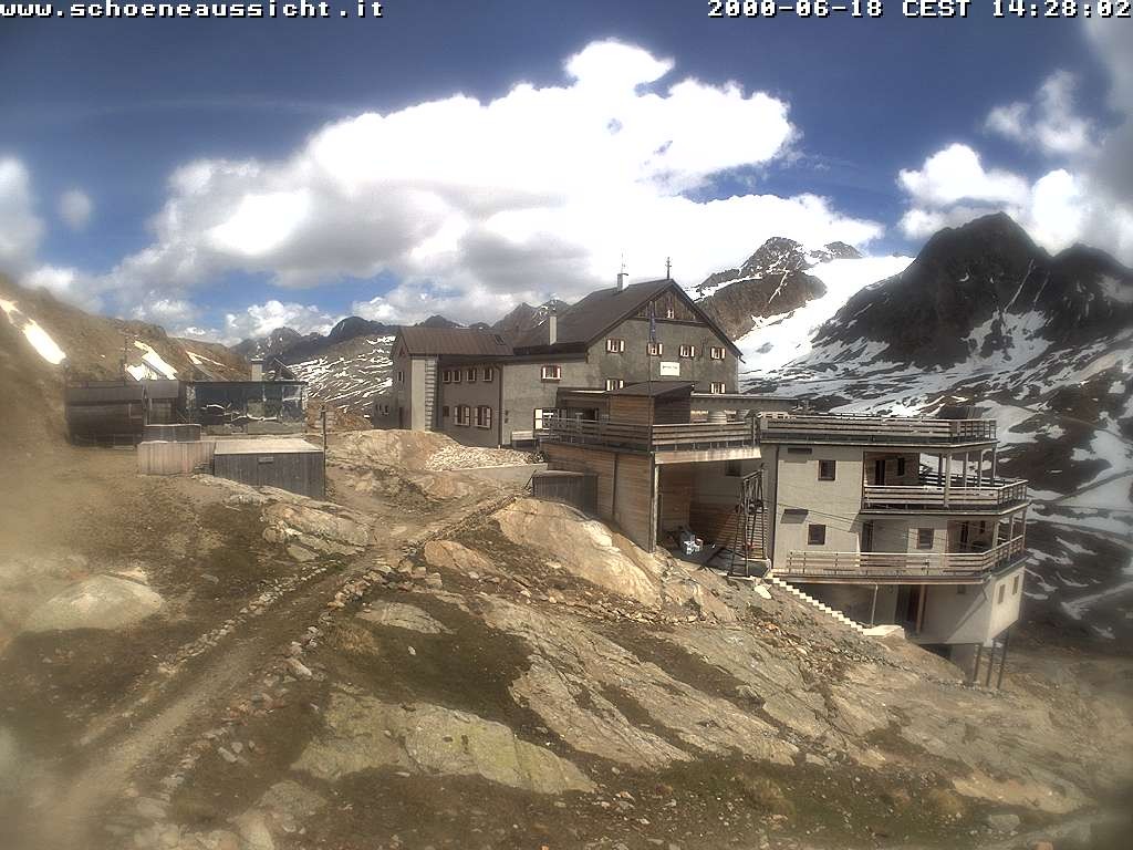Archiv Foto Webcam Schnalstal: Schöne Aussicht-Hütte