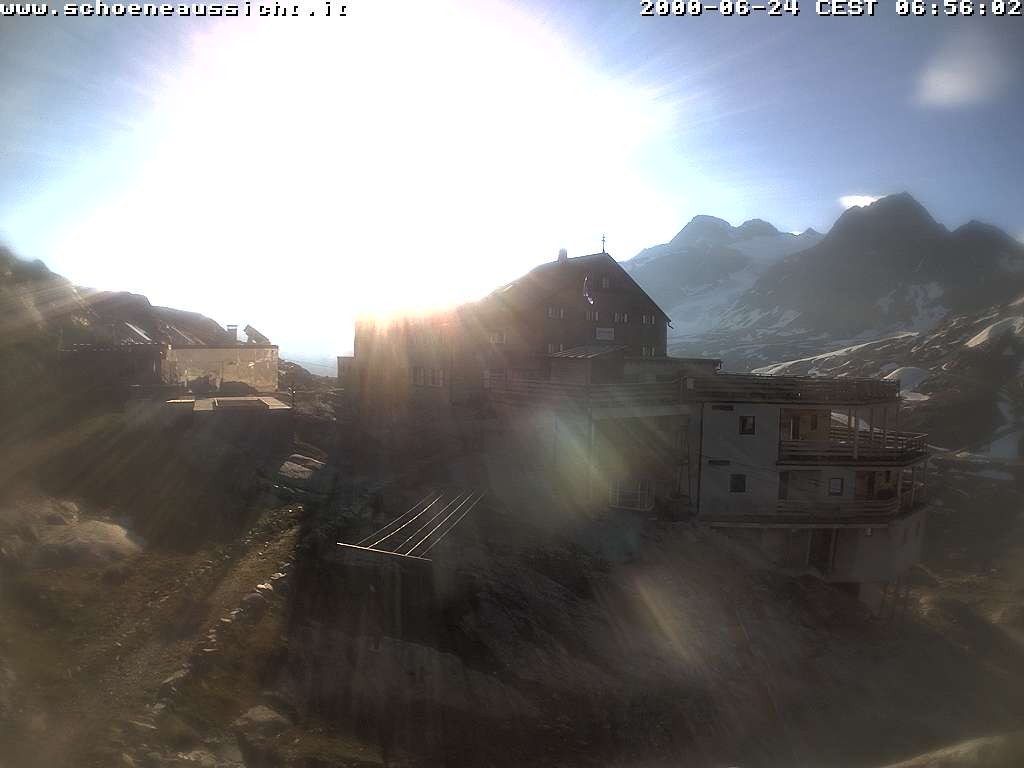Archiv Foto Webcam Schnalstal: Schöne Aussicht-Hütte