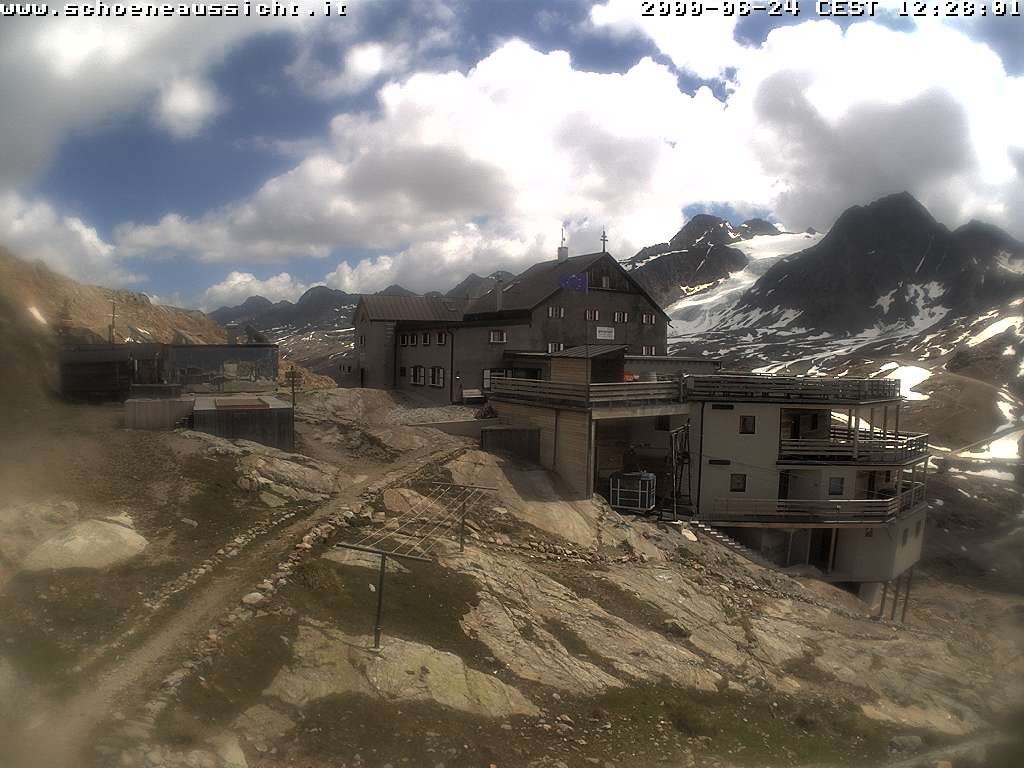 Archiv Foto Webcam Schnalstal: Schöne Aussicht-Hütte