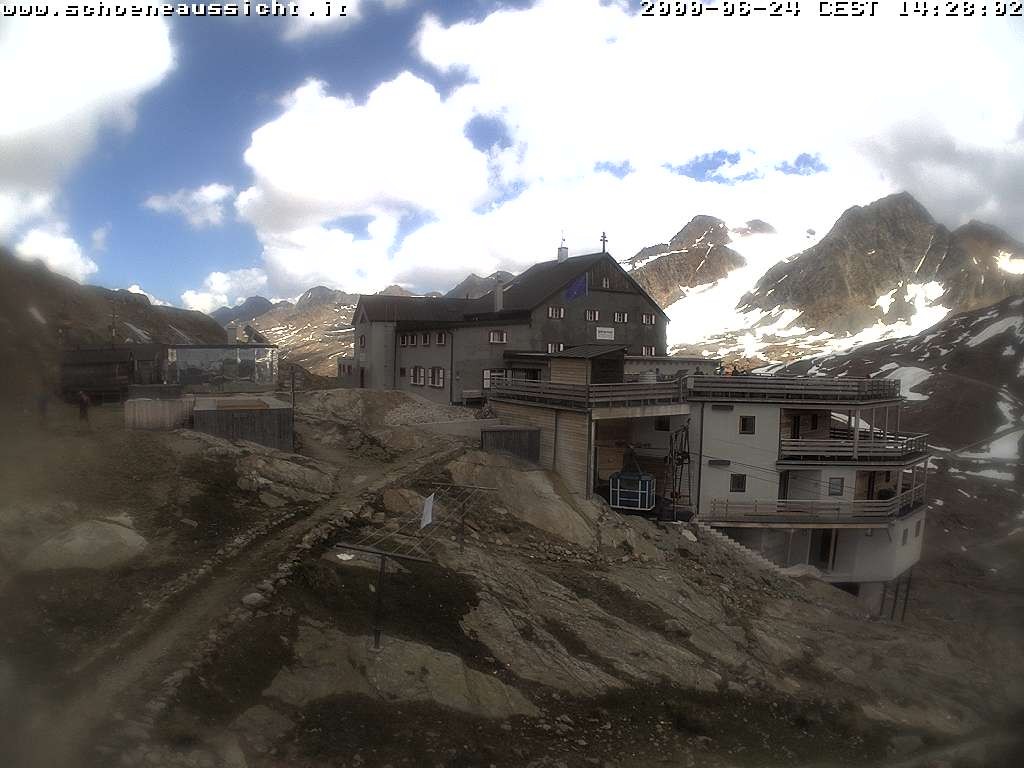 Archiv Foto Webcam Schnalstal: Schöne Aussicht-Hütte