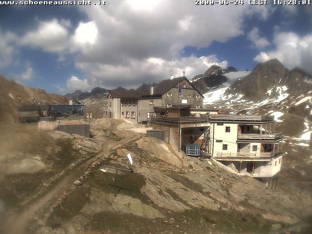 Archiv Foto Webcam Schnalstal: Schöne Aussicht-Hütte