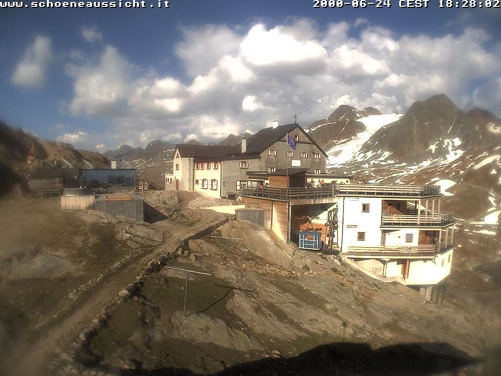 Archiv Foto Webcam Schnalstal: Schöne Aussicht-Hütte