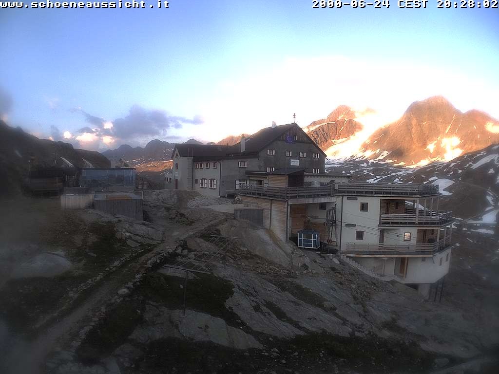 Archiv Foto Webcam Schnalstal: Schöne Aussicht-Hütte